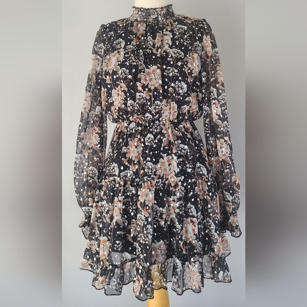 Floral Long Sleeve Dress